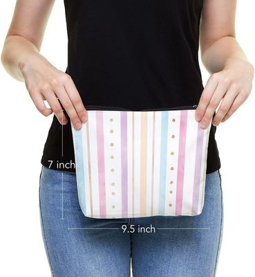 Sacos cor-de-rosa duráveis e impermeáveis do arco-íris do saco do arti'culo de tocador para mulheres das meninas