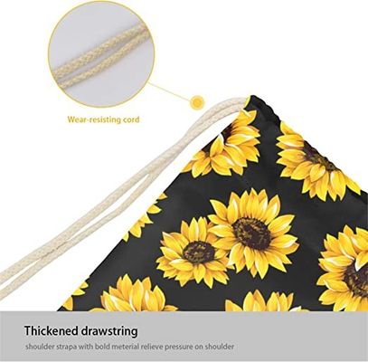 Lager Capacity Drawstring Bag Backpack durável e impermeável