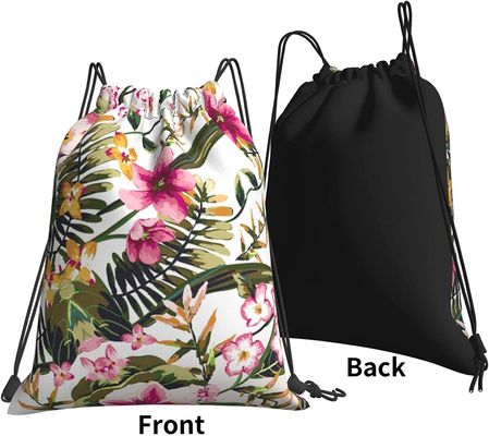Os sacos de cordão para meninas das mulheres amarram o nylon de pouco peso do à prova de água do saco da ioga da trouxa
