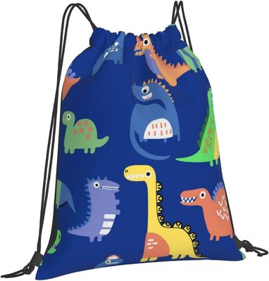 Os sacos de cordão da trouxa do cordão para sacos de corda da dança do Gym dos adolescentes dos meninos das meninas das crianças aumentam dinossauros impermeáveis