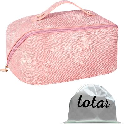 Saco da composição do arti'culo de tocador do curso para o organizador de couro Waterproof Case do plutônio das mulheres