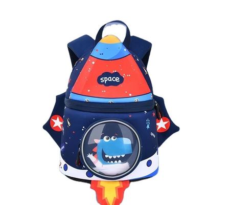 Saco 31 * 24 * 15 Cm da educação do neopreno da trouxa 3D das crianças de Rocket Shape SBR
