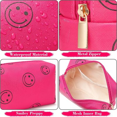 Do saco formal de couro da composição do plutônio organizador cosmético impermeável Cute Portable