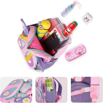 Sacos duráveis de pouco peso do curso de Nursary da guarda da escola dos desenhos animados das meninas 3D da trouxa da criança das crianças