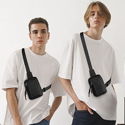 Cruz impermeável pequena das mulheres dos homens - saco ocasional da caixa do telefone do saco para o transporte de cadáveres para a caminhada de viagem