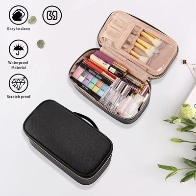 Saco cosmético pequeno, saco bonito portátil da composição do curso para mulheres e meninas