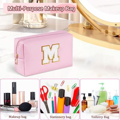 Saco cosmético do arti'culo de tocador do curso do saco, presente de aniversário personalizado para a menina adolescente das mulheres, material formal do curso para meninas