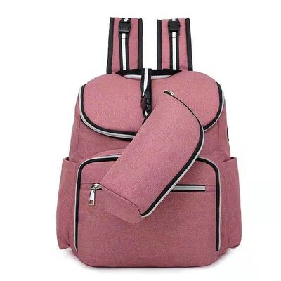 Bolsa de mamãe multifuncional com fecho de zíper para adulto