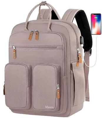Saco de mamã elegante com UBS Boca Tecido à prova d'água Conforto Faixa de ombro Interior Bolsa Bebê garrafa Camada de isolamento