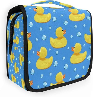 Bolsa de maquiagem de viagem Yellow Ducks bolsa de higiene pessoal pendurada bolsa organizadora