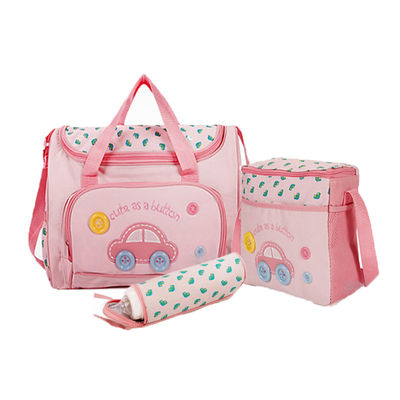 Saco maternal personalizado do tecido com multi bolso e impressão de tela de seda excelente