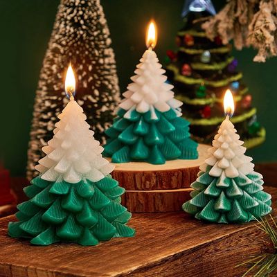 Árvore de Natal Velas perfumadas Árvore em forma de casa Velas presente para a festa de Natal