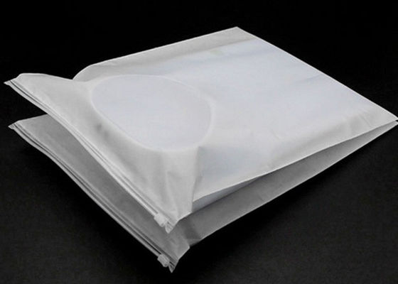 Material plástico dos sacos claros do empacotamento plástico do vestuário do zíper para a roupa
