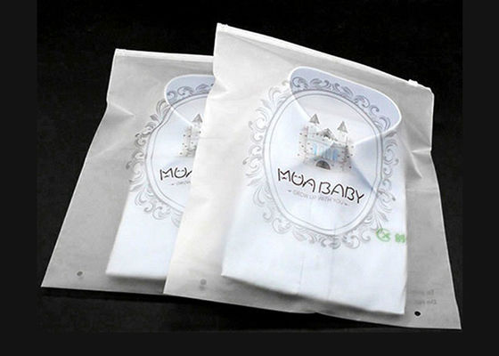 Sacos de plástico feitos sob encomenda do fechamento do fecho de correr do logotipo, sacos plásticos do zíper de EVA para a roupa