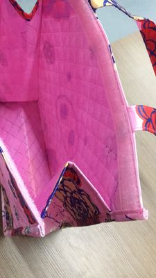 Os sacos de compras personalizados coloriram o tipo dobrável material da parte alta da lona